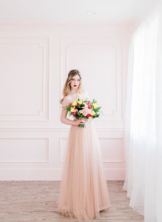 pink wedding dress – Utah Valley Bride